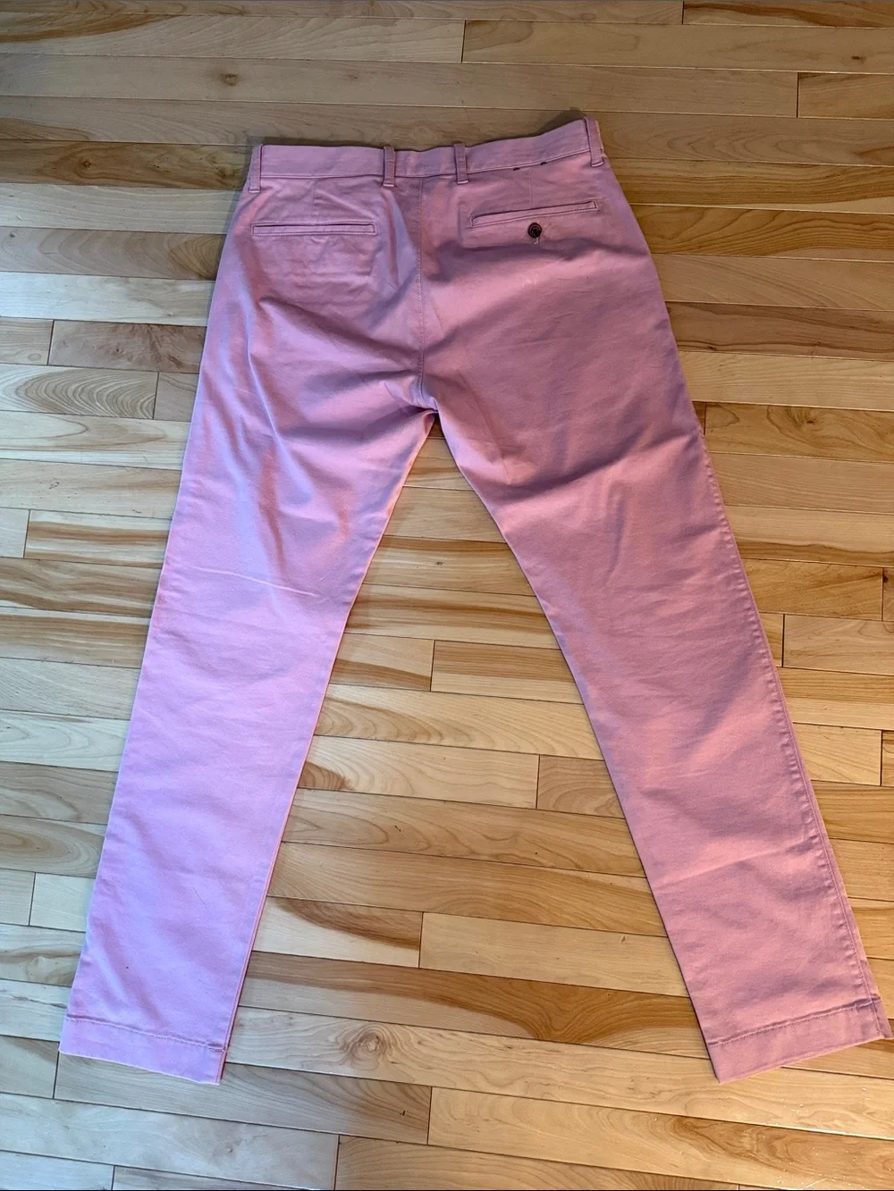 Men’s J. Crew Slim Pink Chino Pants 31/32 - Picture 4 of 6